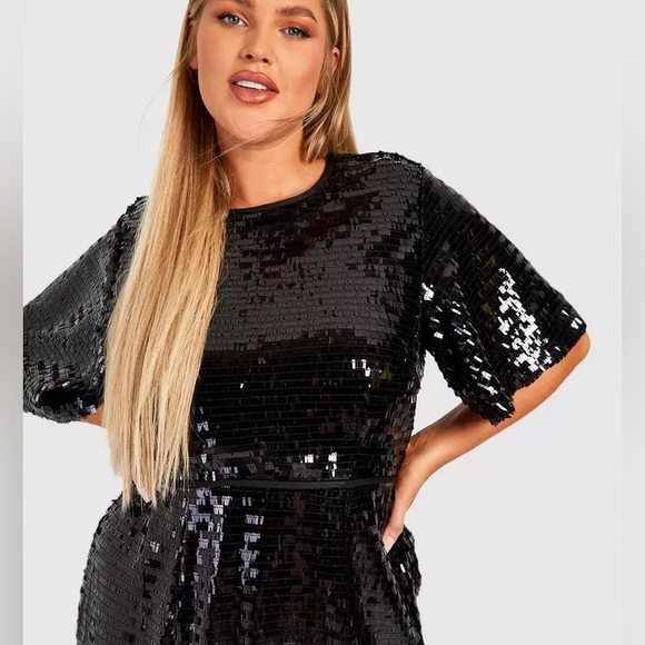 Sequin Black Dress - Picture 4 of 4